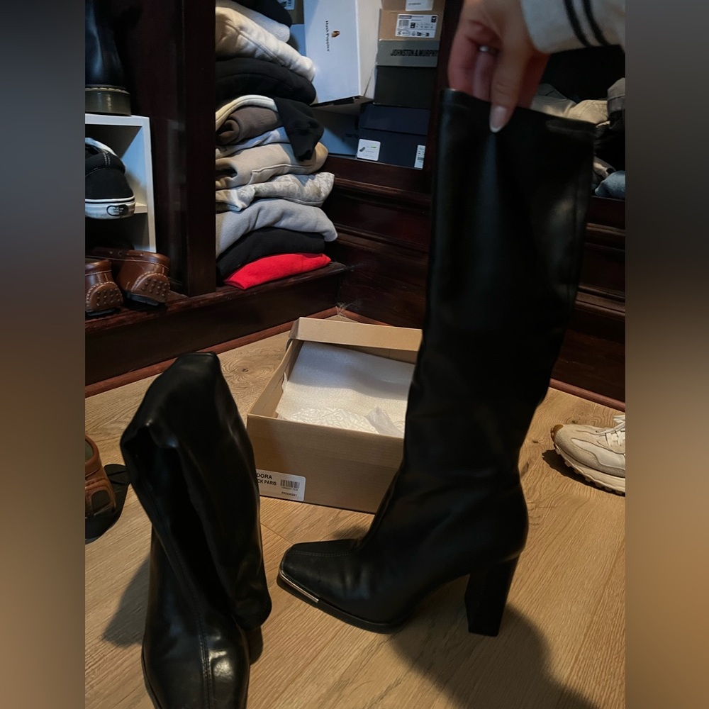Fedora Black Boots - Steve Madden